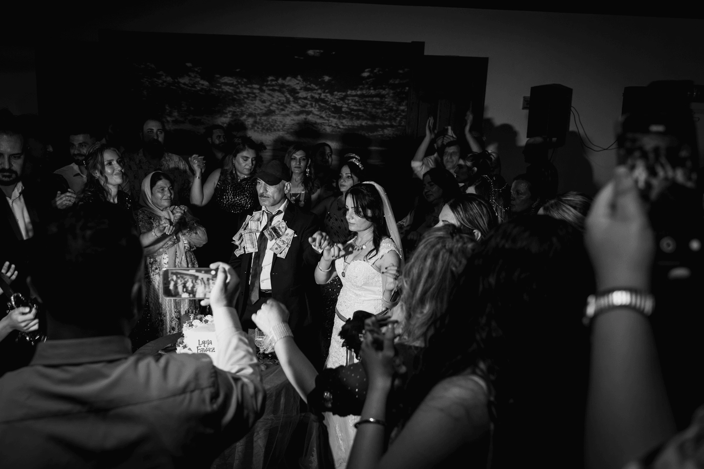 How many hours of wedding photography — Lincoln Nebraska wedding photography by NVAR Studios, couple portraits during reception